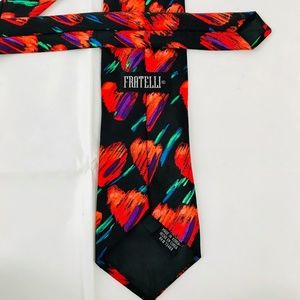 Fratelli 100% Silk 80's Vintage Mens Necktie